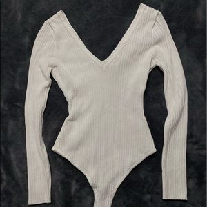 rib knited body suit